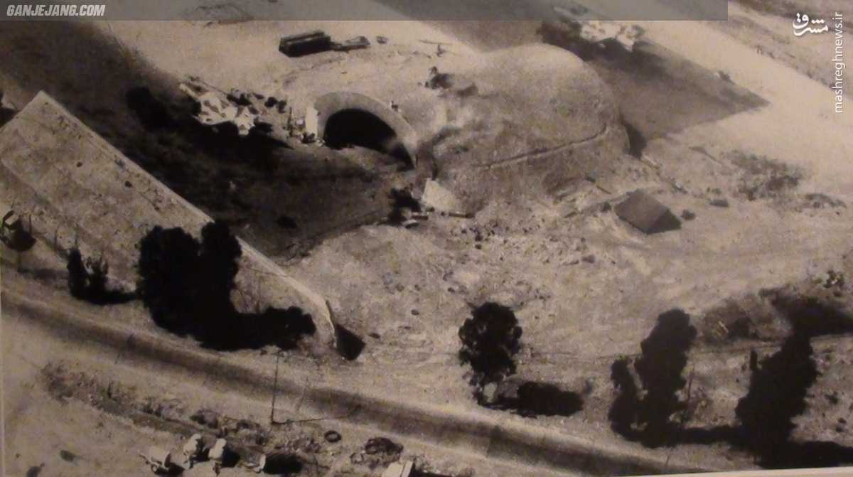 عکس تهیه شده از پایگاه هوایی کرکوک عراق بعد از حمله هوایی نهاجا در عملیات کمان 99