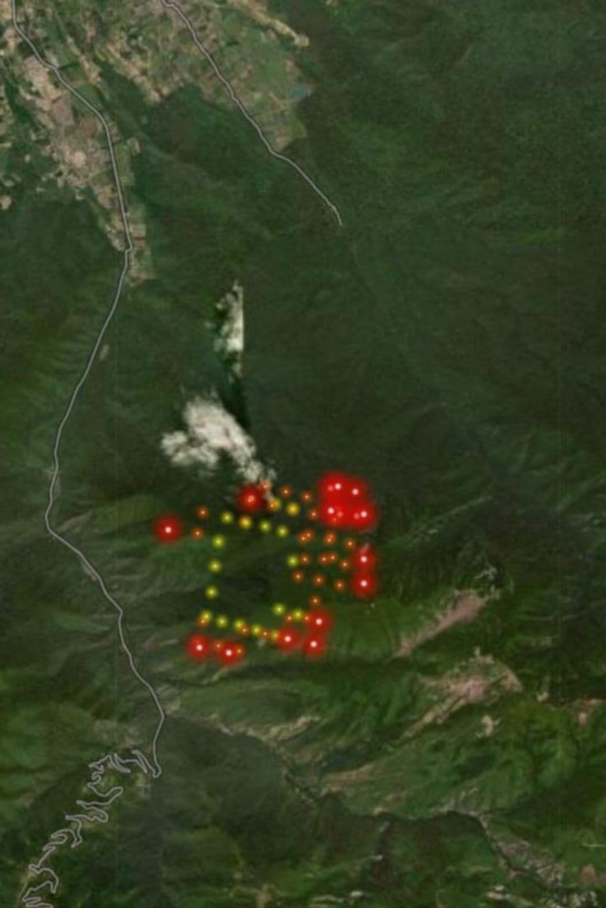 پایش پهپادی از آتش سوزی جنگل های توسکستان یگان واکنش سریع کارگروه پهپاد کشور