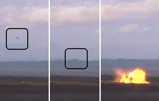 شیرجه پهپاد آرش روی هدف