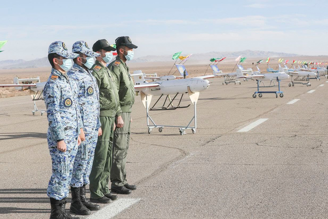رزمایش مشترک پهپادی ارتش جمهوری اسلامی ایران دی ماه 1399 منطقه عمومی سمنان 6