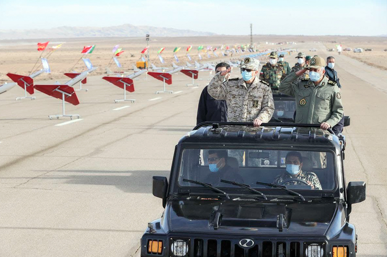 رزمایش مشترک پهپادی ارتش جمهوری اسلامی ایران دی ماه 1399 منطقه عمومی سمنان 7
