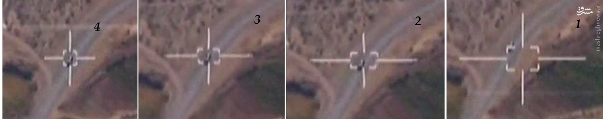 ردگیری هدف زمینی توسط سامانه عقاب 6 در پهپاد شاهد 129