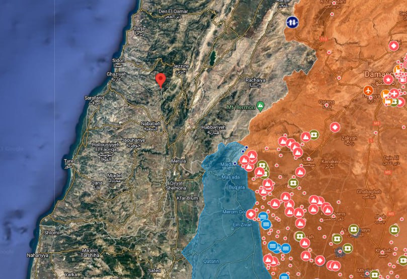 ساقط کردن یک پهپاد اسرائیلی توسط حزب الله در منطقه جباع