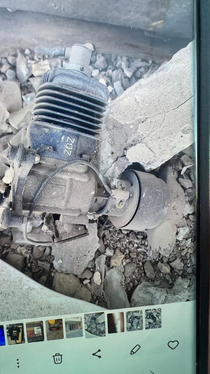 آثار سقوط پهپاد در جنوبی ترین نقطعه اراضی اشغالی یعنی بندر ایلات