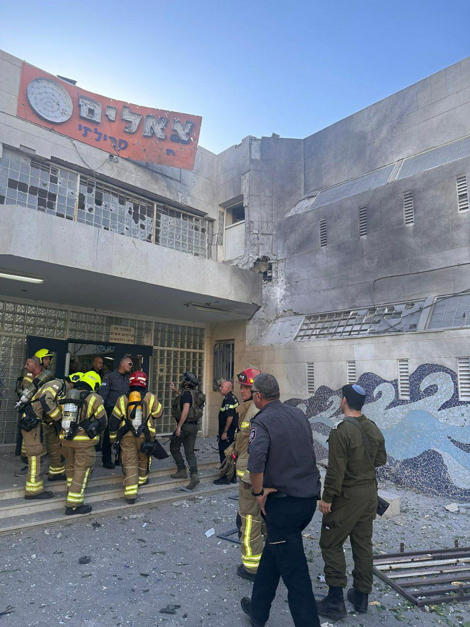 آثار سقوط پهپاد در جنوبی ترین نقطعه اراضی اشغالی یعنی بندر ایلات