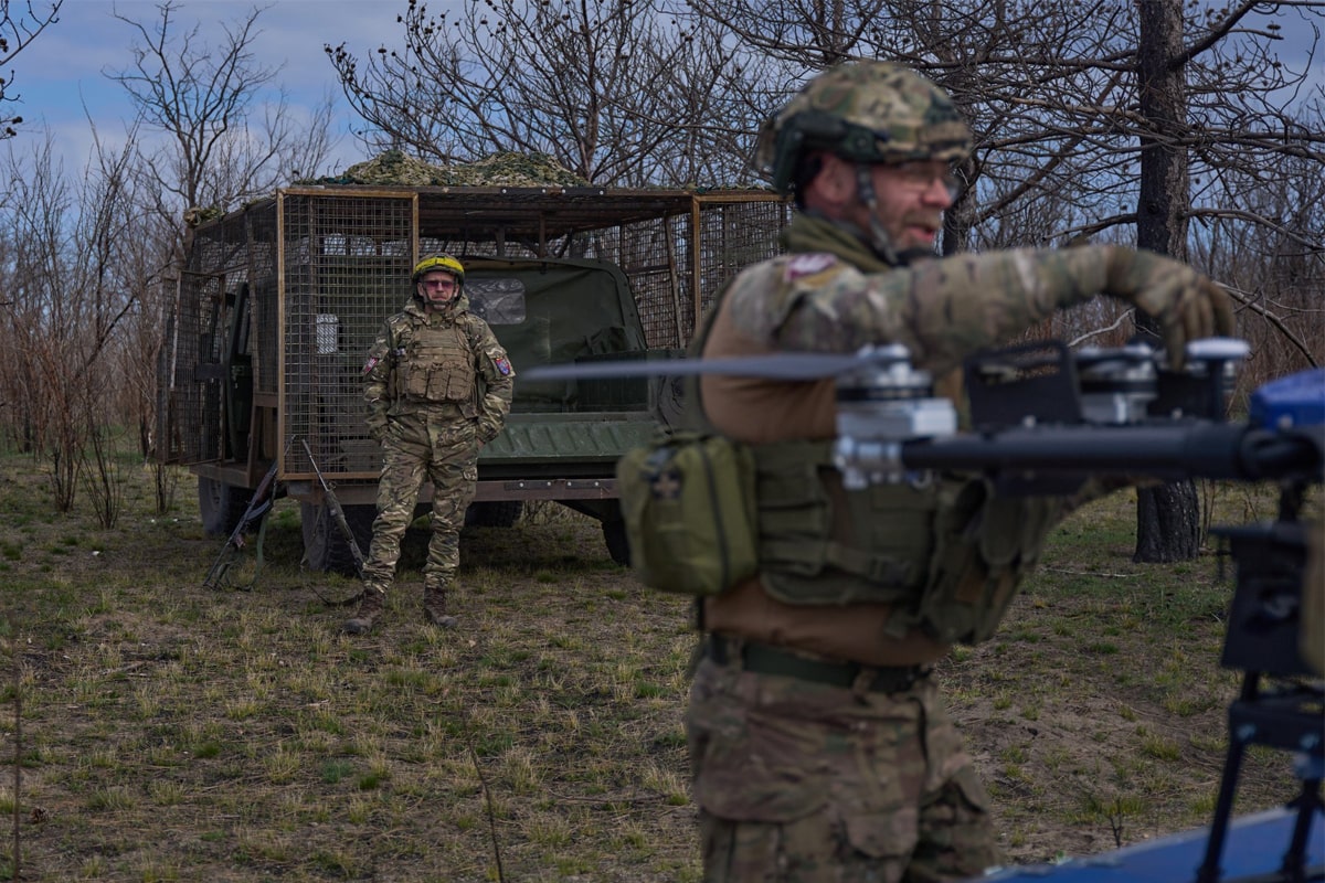 «ومپایر»؛ عملیات شبانه تیپ ۲۵ هوابرد اوکراین با پهپادهای قاتل