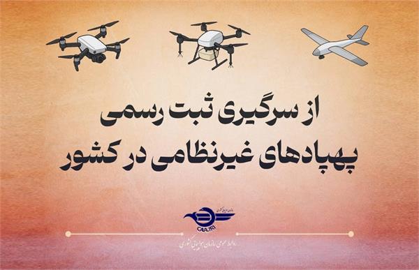 فعال‌سازی سامانه پلاک‌گذاری پهپادها