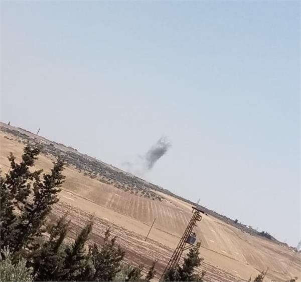 انهدام یک خودرو در ادلب توسط پهپاد آمریکایی Sarmada