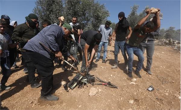 پهپاد ارتش اشغالگر قدس در بیتا ساقط شد 4