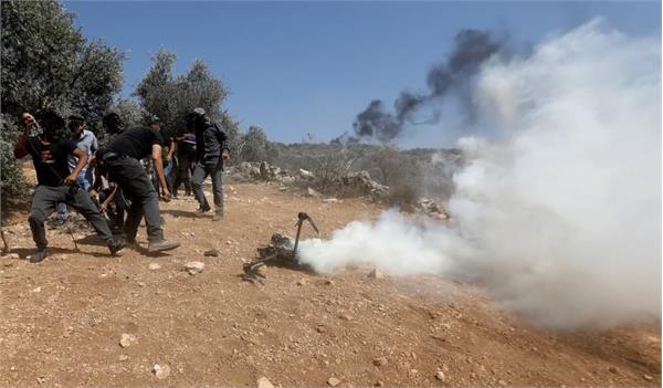 پهپاد ارتش اشغالگر قدس در بیتا ساقط شد 6