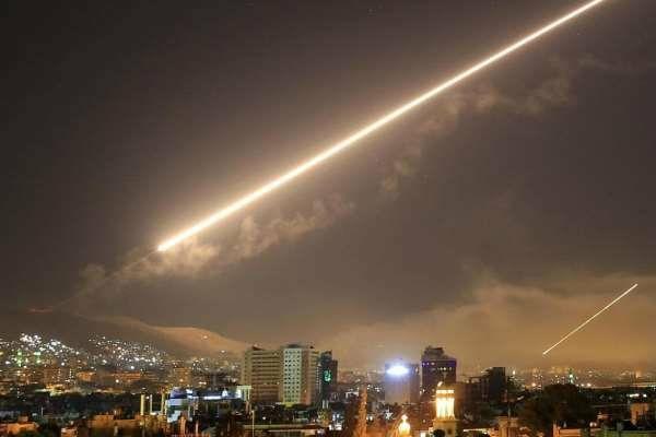 تقابل پدافند هوایی سوریه با یک پهپاد متجاوز