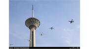 پرواز پهپادها در برج میلاد تهران 22 بهمن 1399 5